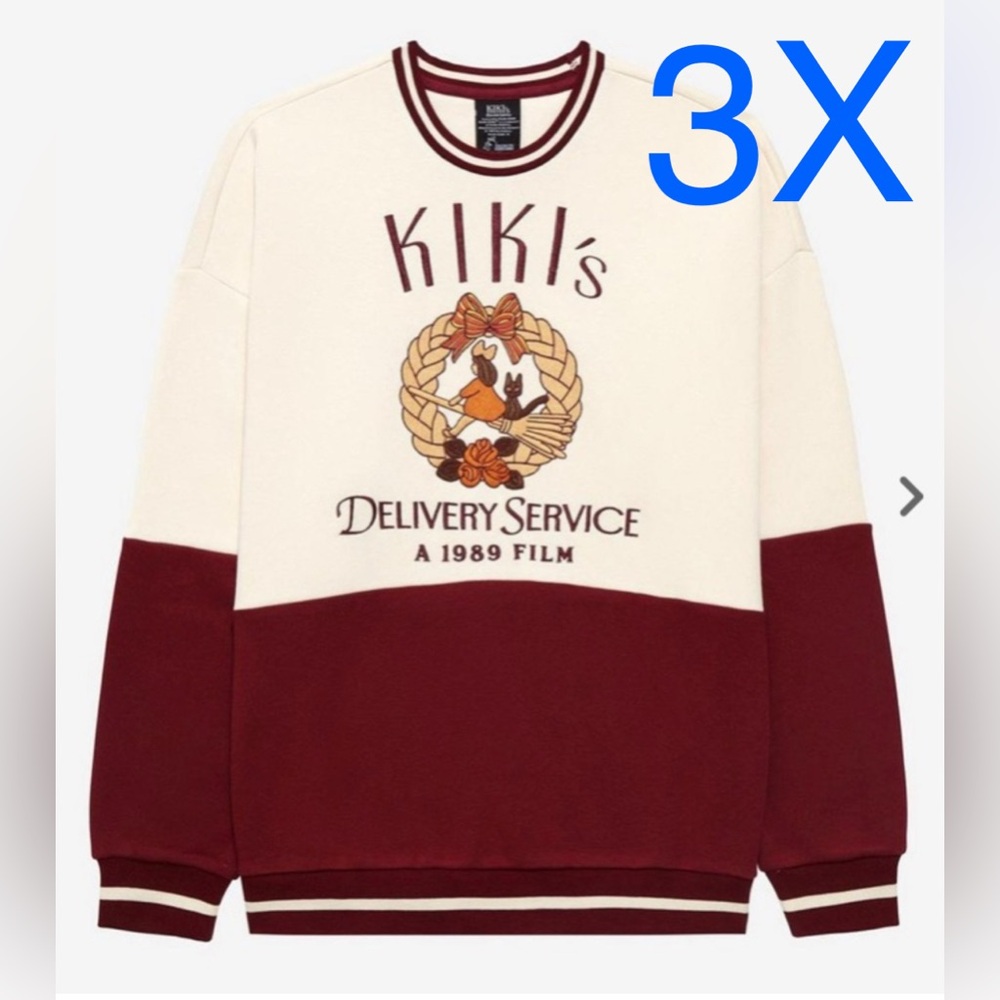 3X Studio Ghibli Kiki's Delivery Service Panel Crewneck